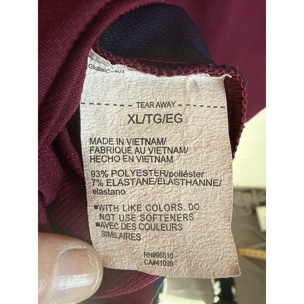 Under Armour Mens XL Two-Tone Maroon & Navy Performance Polo Shirt - Picture 8 of 8